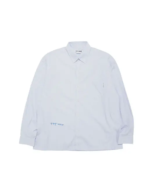 TTT MSW Regular Collar Shirt White Stripe