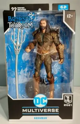 McFarlane Toys Zach Snyder Justice League Aquaman DC 7"Action Figure MIB