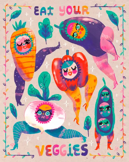 Eat Ur Veggies - Print