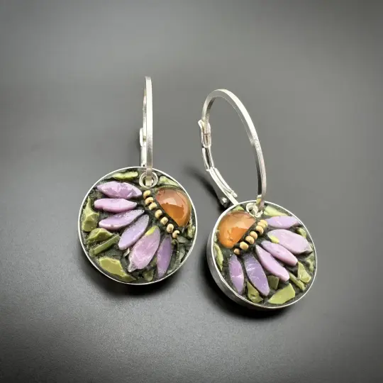 Sweet Coneflower Earrings