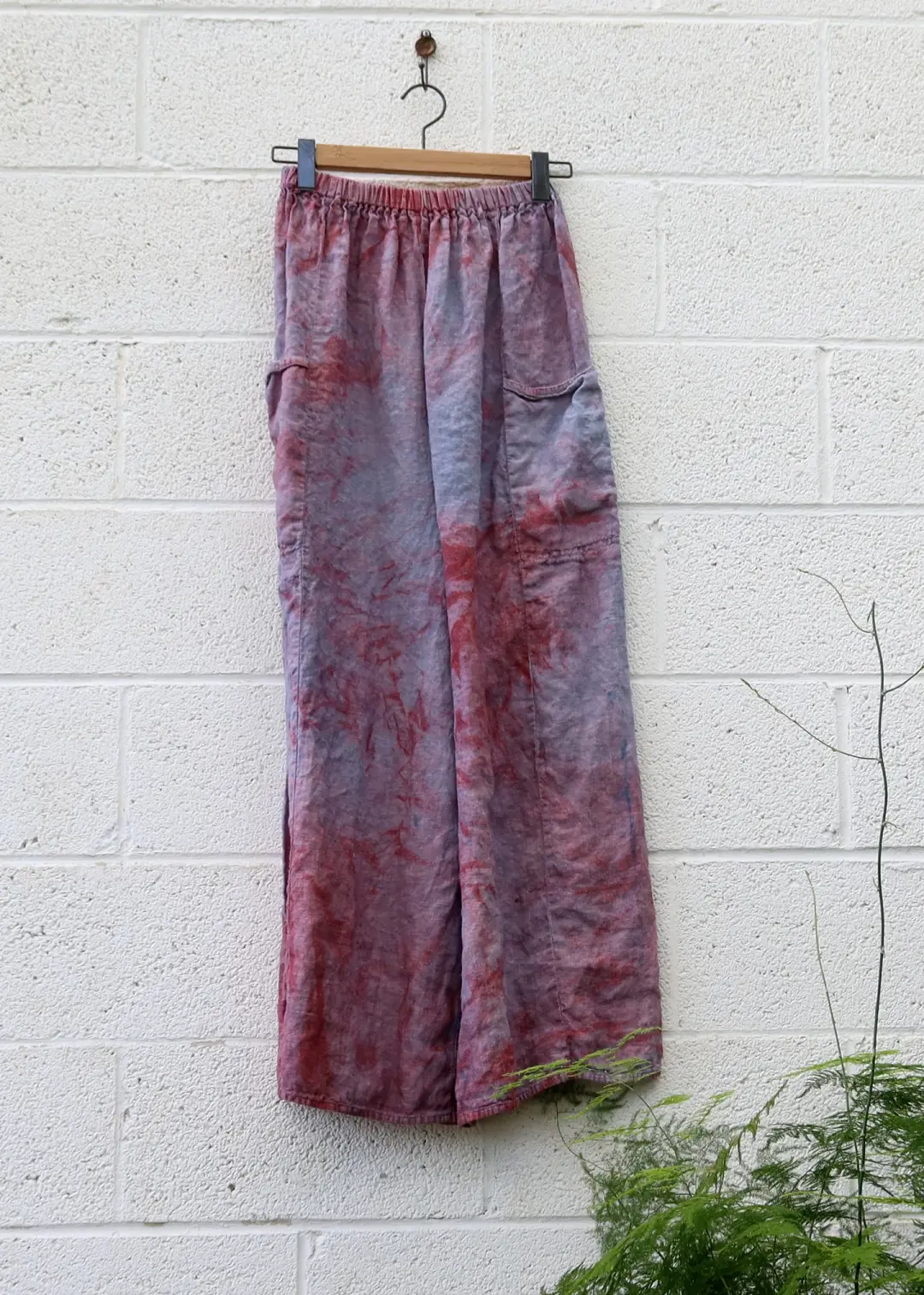 SALE - High Rise Perfect Pocket Pant / M / Linen / Amethyst (29)