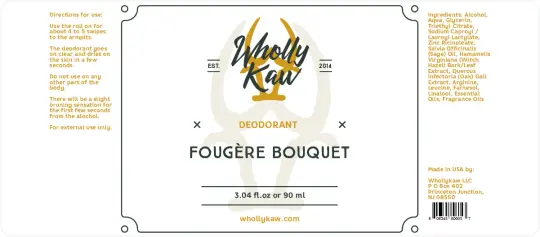Aluminum-Free Deodorant - Fougère Bouquet
