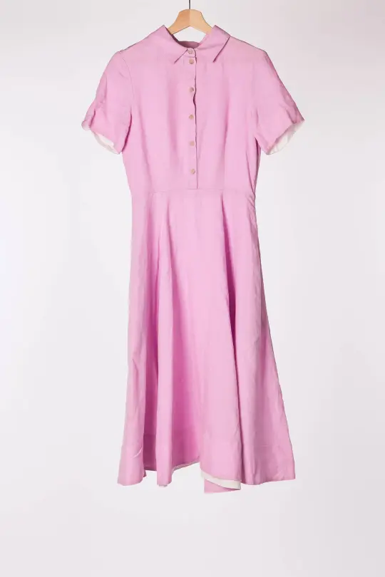 Frida Dress, Short Sleeve, Pale Purple