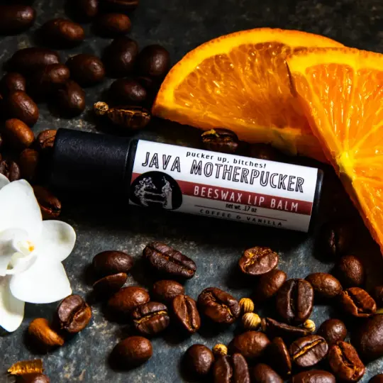 Java Motherpucker Lip Balm.