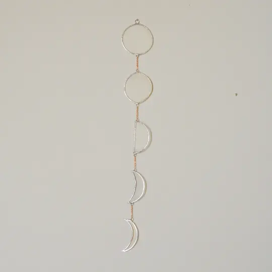 Bright Side Half Moon Phase, small & large