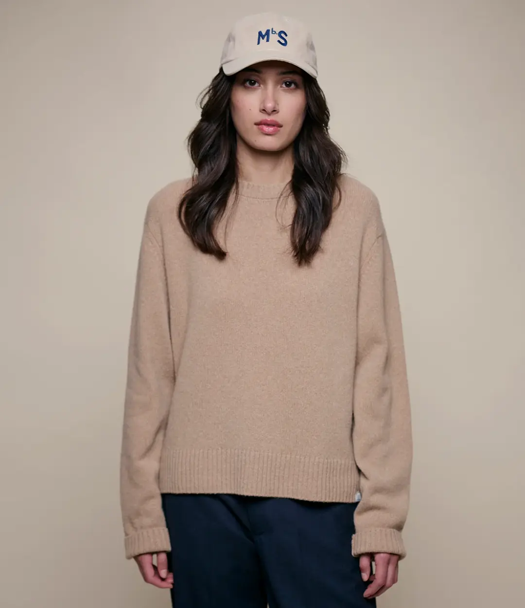Cropped Recycled Cashmere Sweater