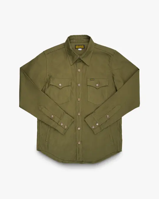 8oz Military Whipcord CPO Shirt - Olive