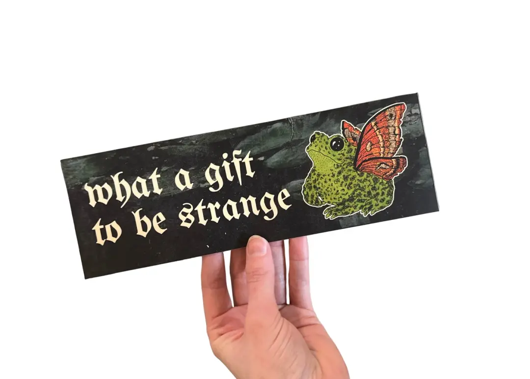 Strange Toad Bumper Sticker