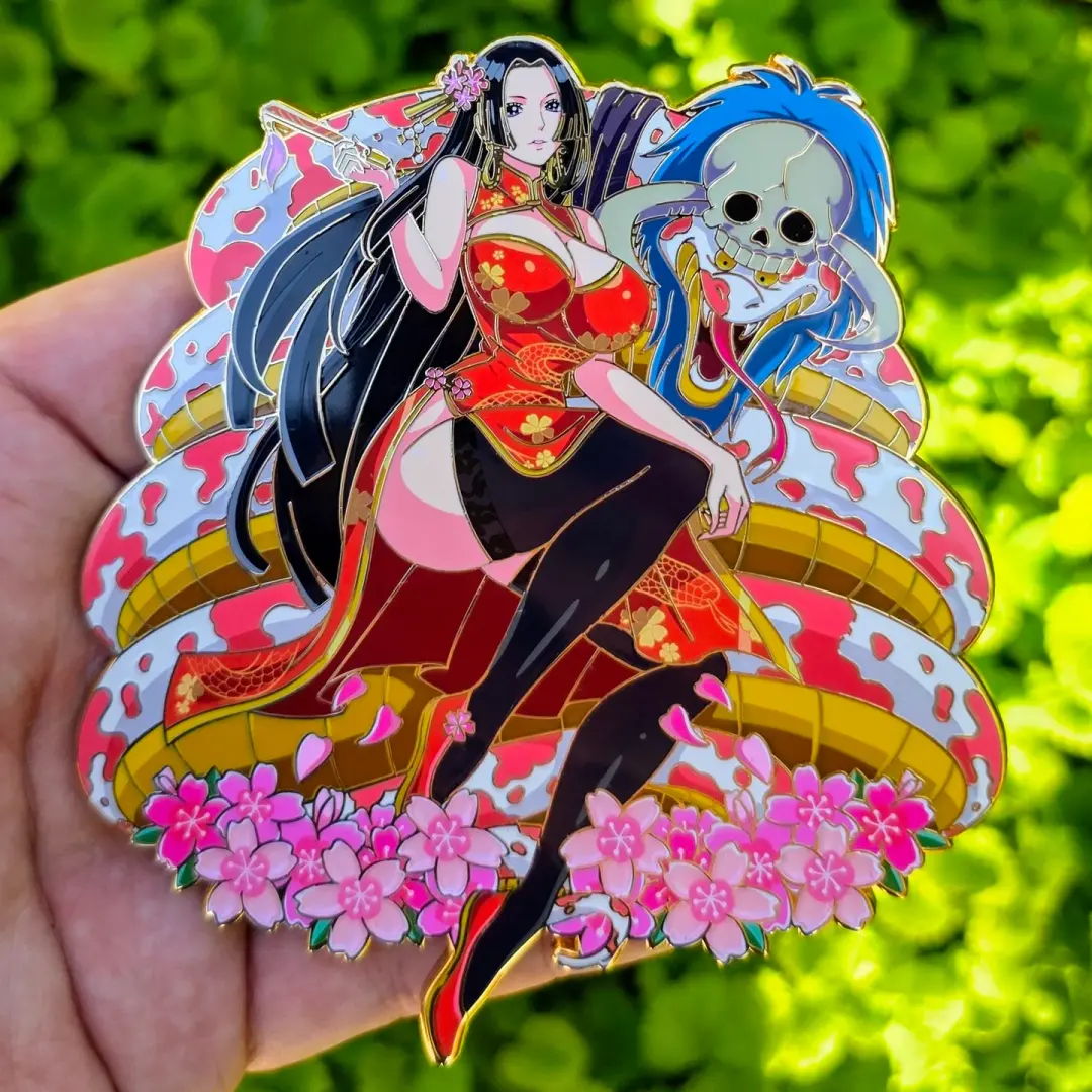 Serpent Empress Pin (Red Dress)