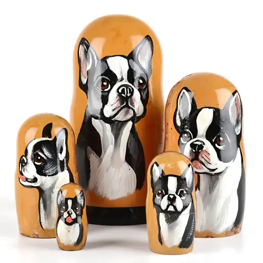 AS-IS Boston Terrier Dog Matryoshka