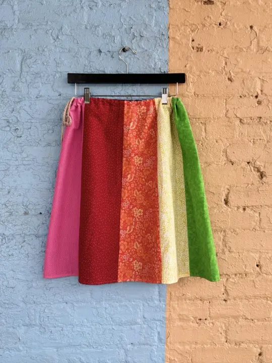Custom Order Rainbow Patchwork Skirt