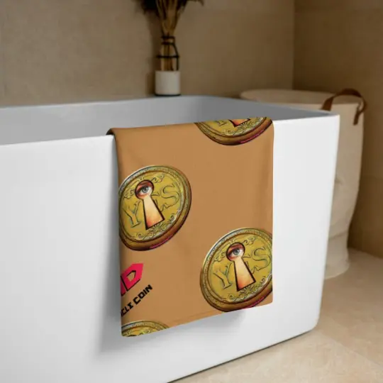 Droid Black & The Oracle Coin Beach Towel