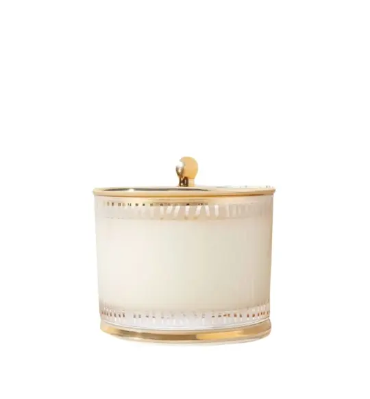 Thymes Frasier Fir Frosted Wood Grain Candle