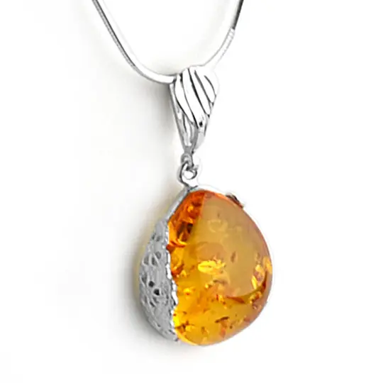 Bright Honey Amber Pendant