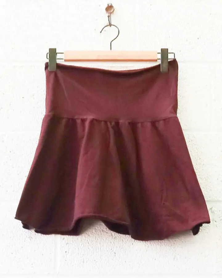 SALE - Ojai Mini Skirt / S / Cacao / Stretch Cotton (118)