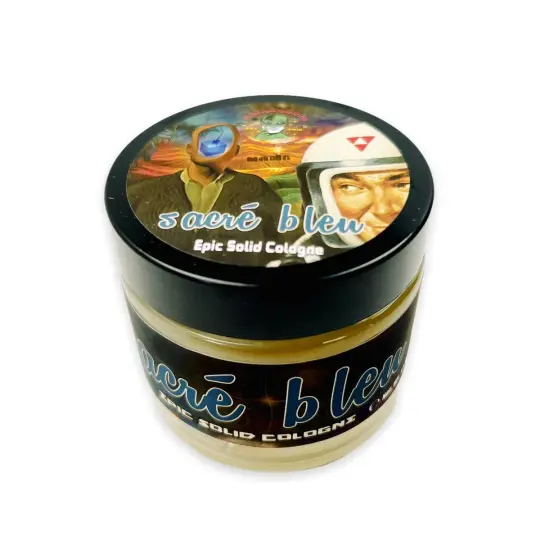 Sacré Bleu Solid Cologne | Contains Prickly Pear Oil |  Homage To Original Aqua Velva!