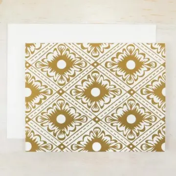Italian Diamond Letterpress Greeting Card