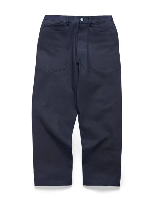 Sassafras D Scoop Pants Herringbone Indigo/Black