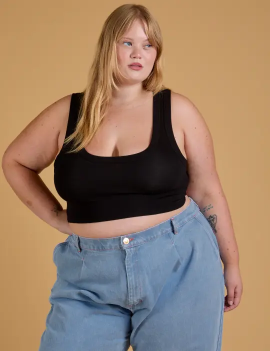 Mini Crop Tank - Basic Black *FINAL SALE*