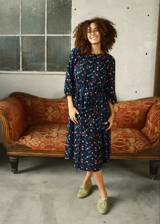 sample sale | heather dress polka | XS & S