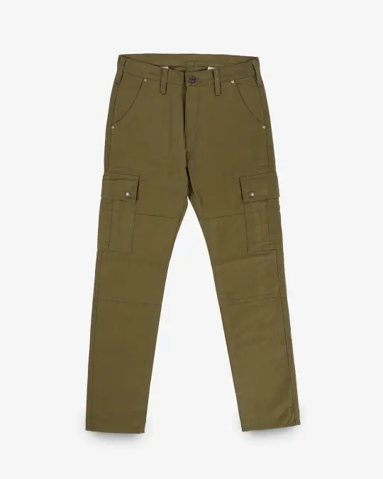 12oz Cotton Whipcord Cargo Pants - Khaki