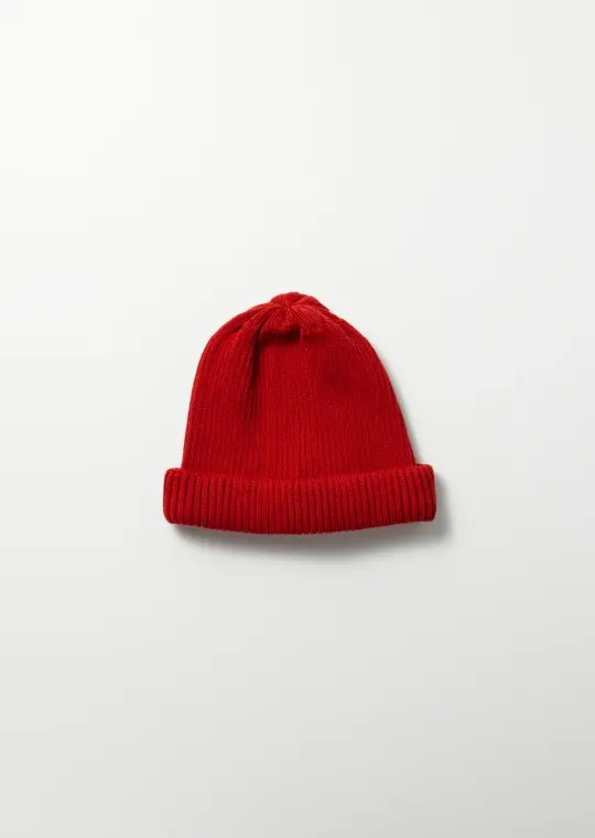 ROTOTO - Cotton Roll Up Hat - Dark Red