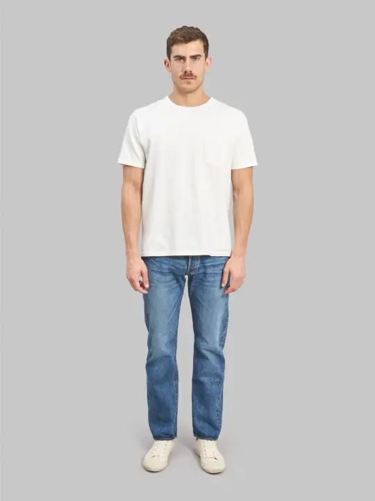 Sugar Cane "1947SW Model Stonewashed" 14.25oz Regular Straight Jeans