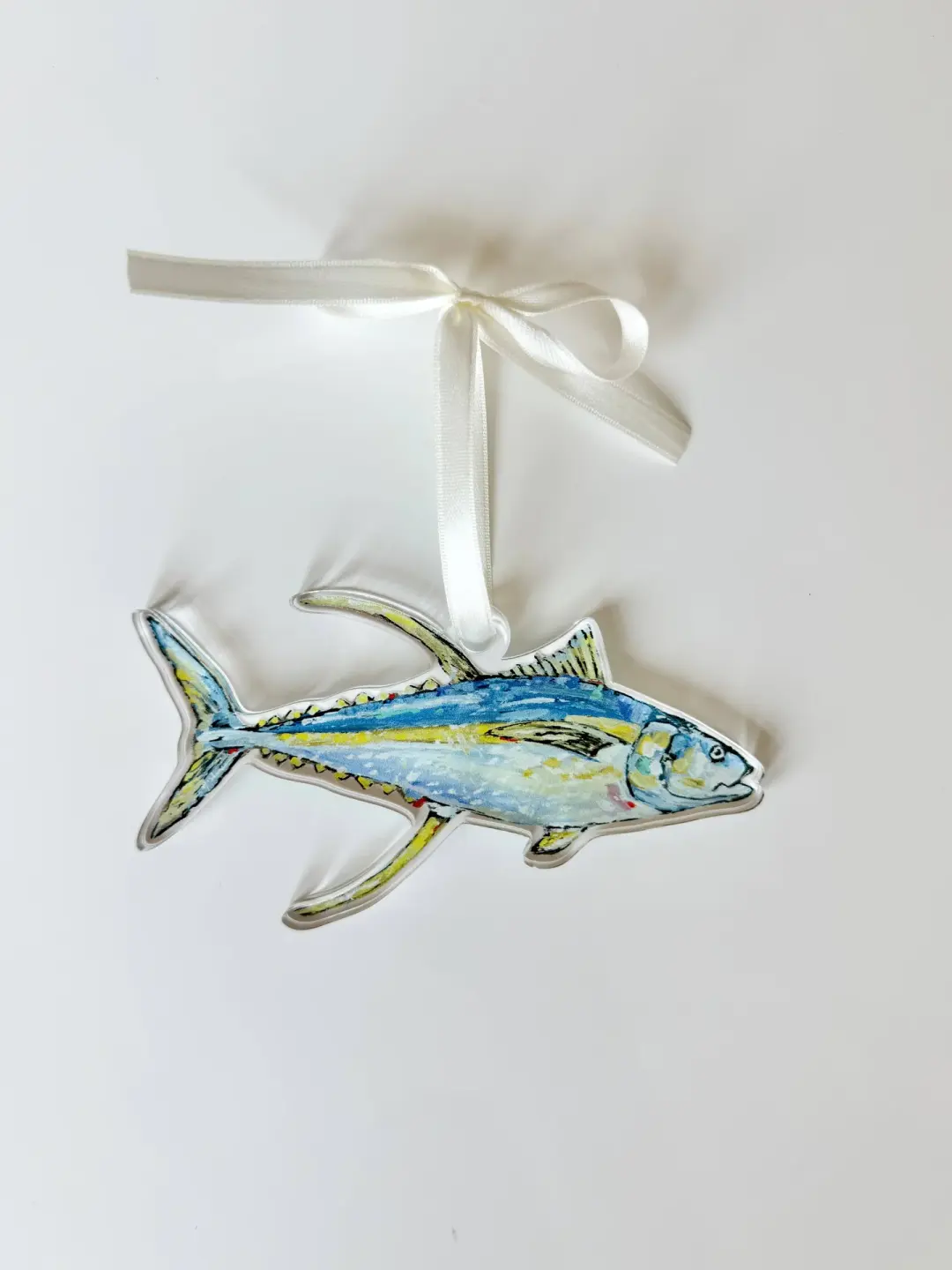 Yellowfin Tuna Fish Acrylic Christmas Ornament