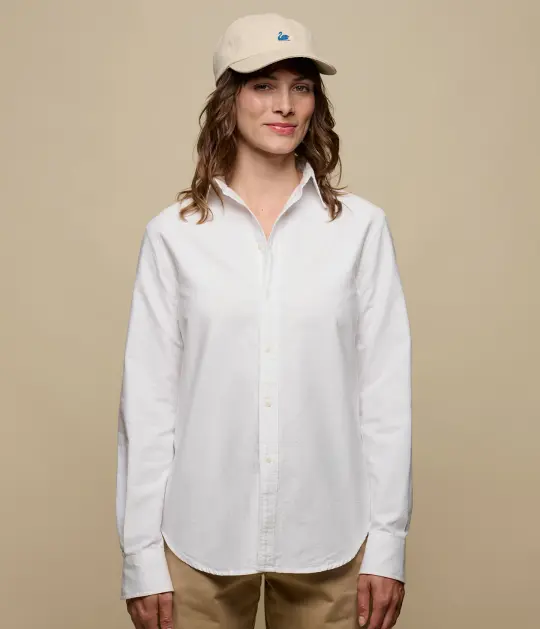 Shaped Cotton Oxford Long Sleeve Shirt