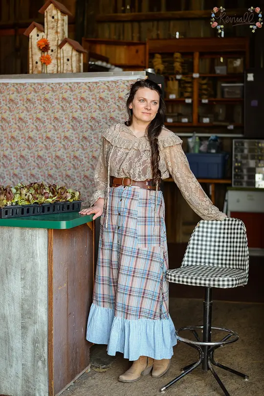 Cotton Prairie Skirt in Wrangler-2XL