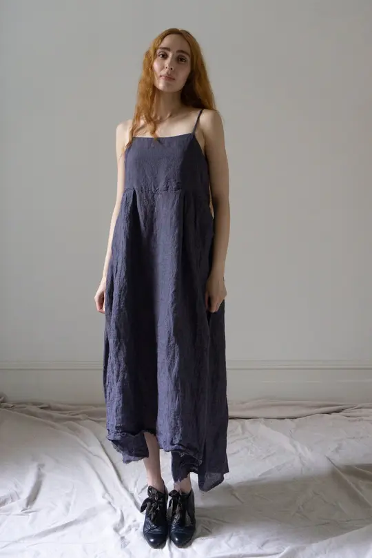 Orla Linen Dress - Sloe