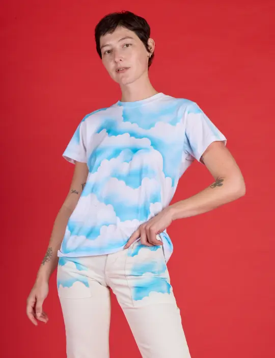 Airbrush Vintage Tee - Cloud Coverage