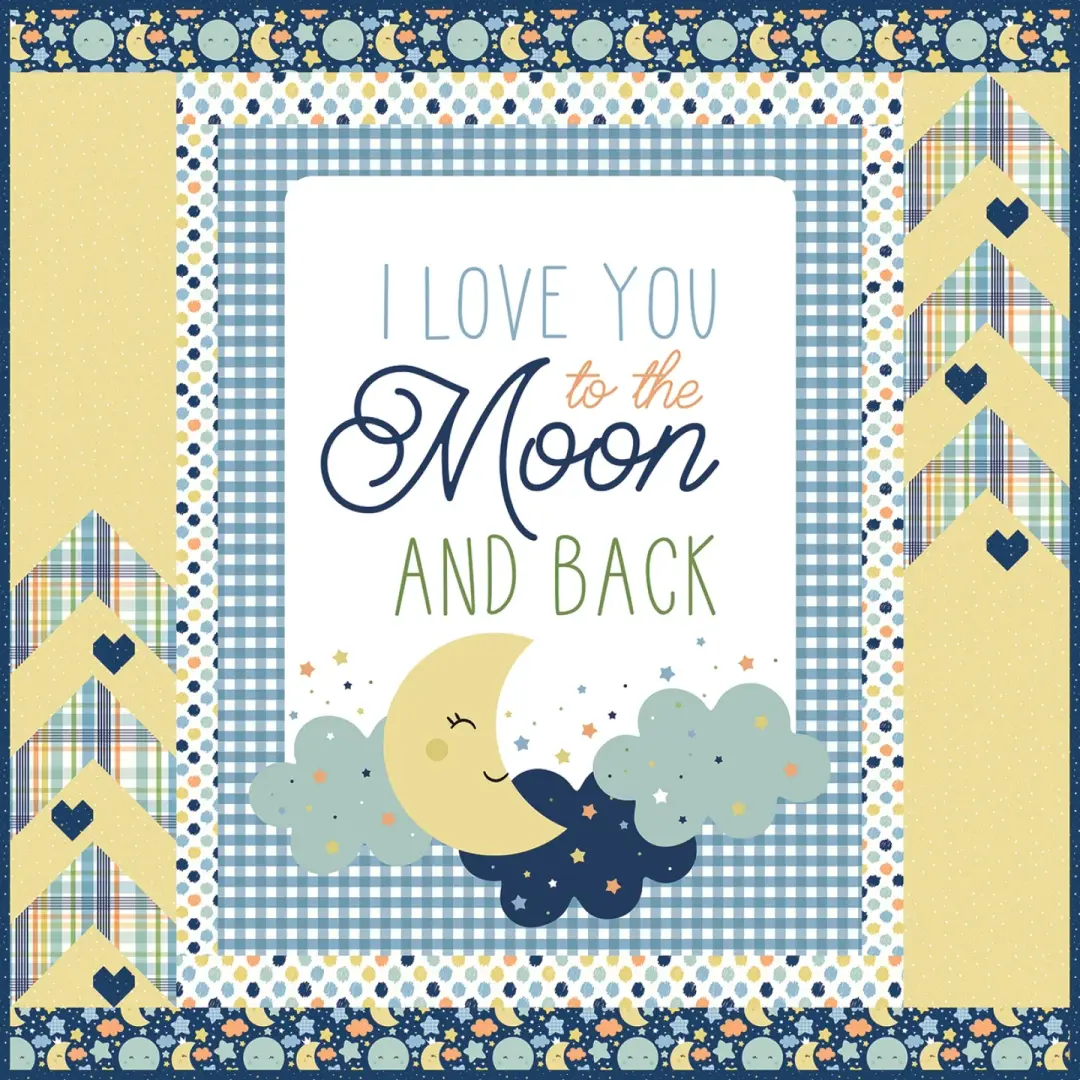 I Love You to the Moon and Back Panel Quilt Kit