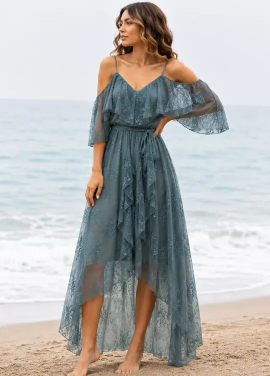 Lauryn Dress in Dark Aqua