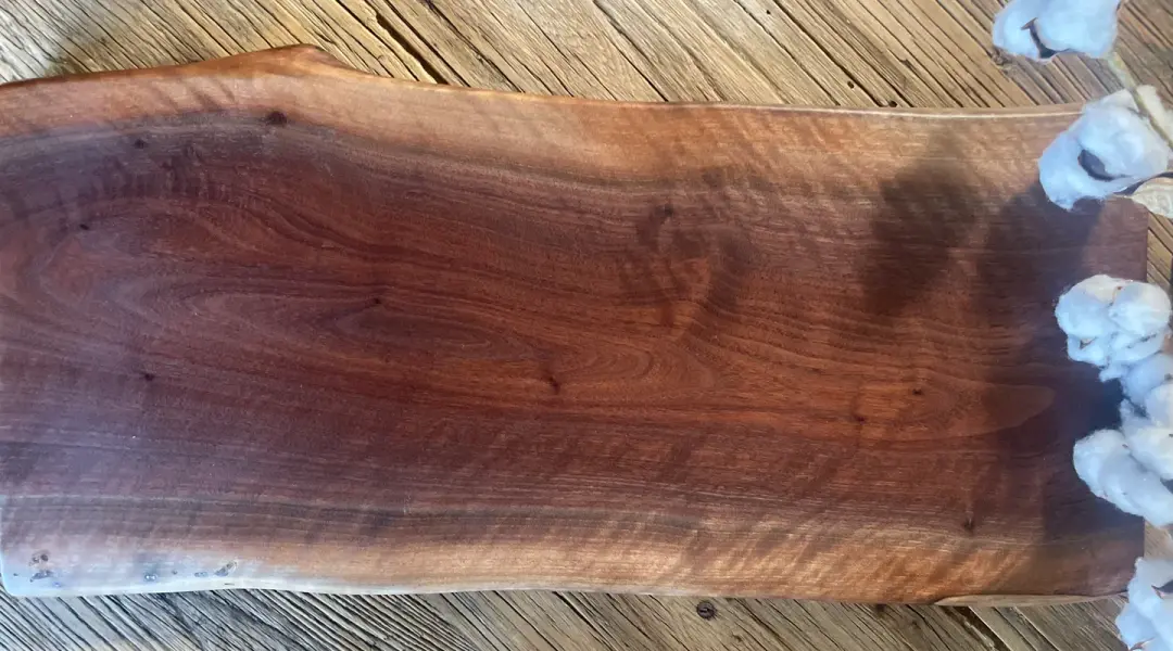 25L015 - Dual Live Edge Walnut Board