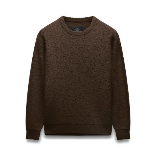 Textured Boucle Turf Crewneck