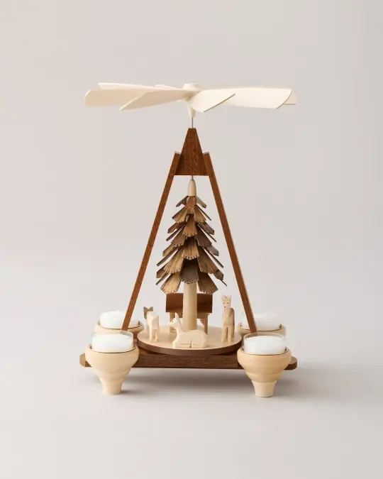 Handcrafted Forest Candle Pyramid