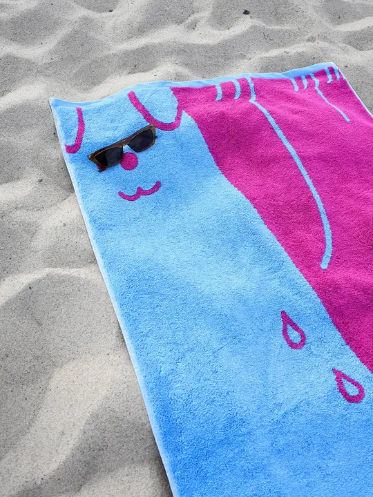 "WET DOGS" bath towel