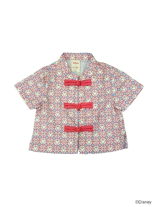 Tang Shirt - Pink Mickey Tiles