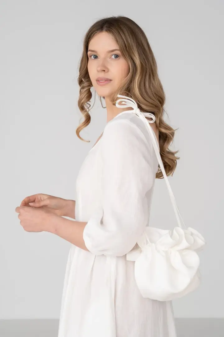 Flower Bag, White Magnolia