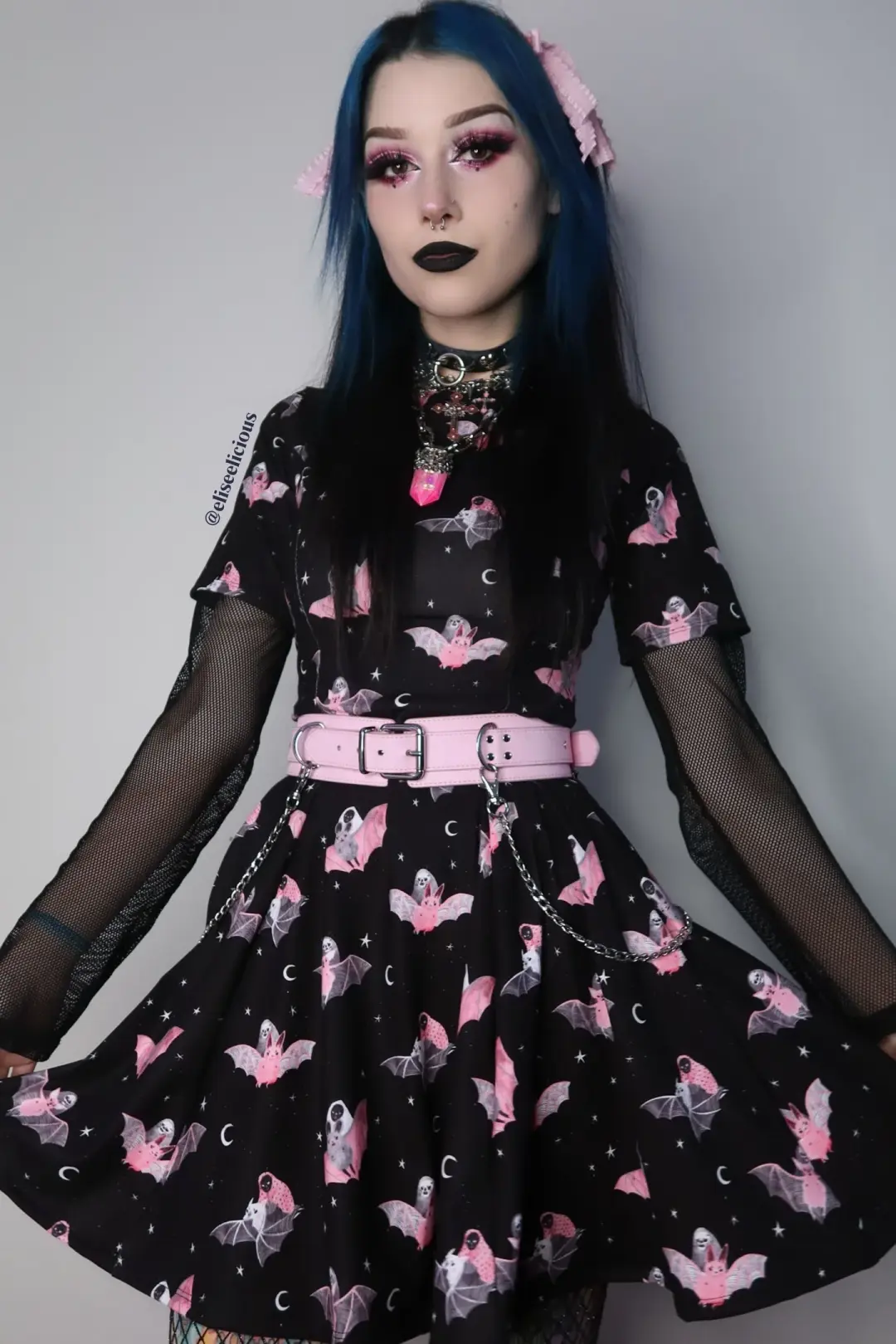 Death Riding Bats Evil Tee Dress