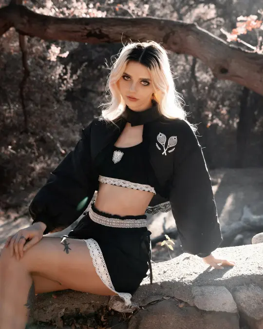 Ashen Lace Cropped Jacket | PRE-ORDER