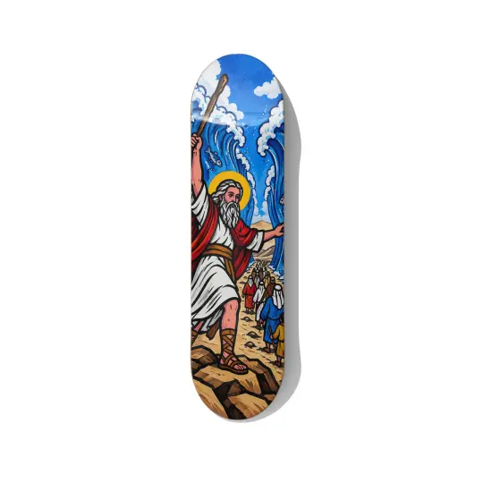 Moses Parts the Red Sea Skateboard Wall Art