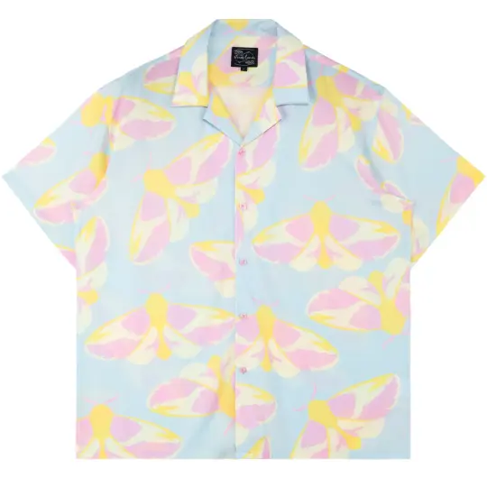 Rosy Maple Moth Button Up