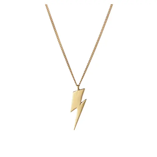 Bowie Flash Pendant Necklace Gold/Silver