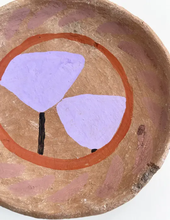 Lavender Tulip Art Hanging Plate