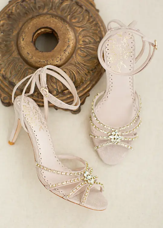 Mahina Leather Heel in Nude Blush