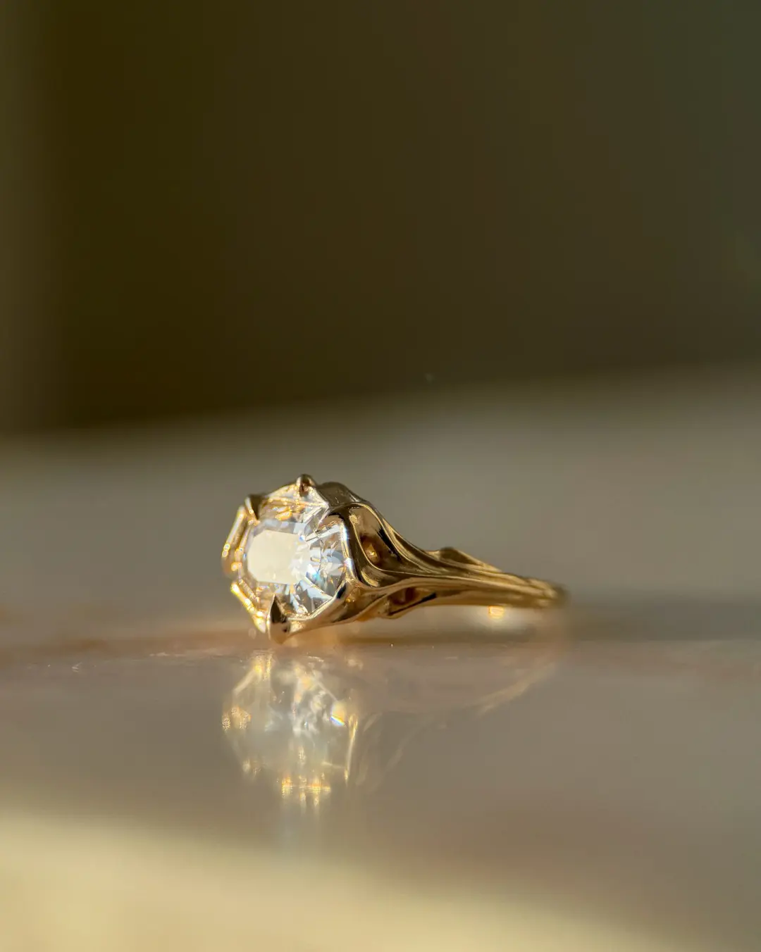 Briar Rose // 14ky + 1.98ct Diamond