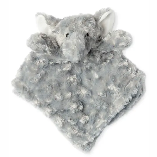 necessities by tendertyme Baby Boys And Baby Girls Curly Plush Lovey Nunu, Gray