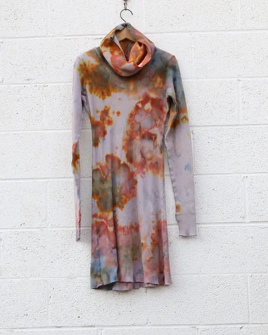 OOAK - Pilgrim Simplicity Short Dress / XS / Thermal / Ice Dye (463)